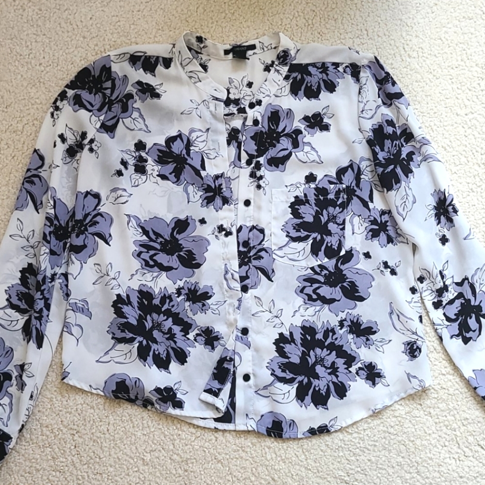 Forever21 Button Down Floral Blouse